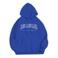 thumbnail image 3 of LUOGENLI Mens Hoodies Pullover Cotton Male Autumn and Winter Fashion Casual Letter Part Print Hooded Pullover Long Sleeve Hooded Sweater Tops Men Hoodies Blanket Blue1 Size L, 3 of 5