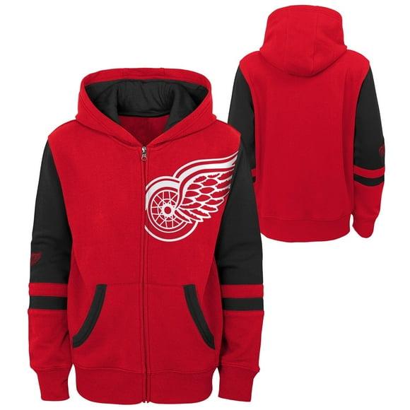 Chandail à Capuchon à Fermeture Éclair Complète pour Tout-Petit Detroit Red Wings Faceoff - Taille 2T