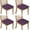 Purple Sun Planet, variant on Purple Sun Planet Rocket Star Pattern Seat Covers for Dining Room Chairs Set Of 4,Stretch Printed Washable Chair Seat Cover with Elastic Ties and Button,Removable Waterproof Couch Cushion Covers