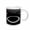 White, variant on 3drose, Sequence of Cylinders Cylinders Stacked in Sequence into Infinity with Light Reflection, 11oz Two-tone Blue Mug