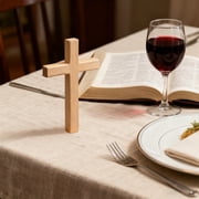 Naittoop Easter Wooden Crosses, Cross Hand Held Prayer Crosses Wooden Home Decor for Easter Weddings Party Meditation Christmas Gift Decoration(No Hole)
