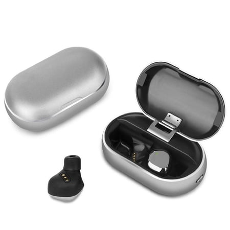 Krane & Bauer Hurricane Bluetooth Noise Cancelling Earbuds for Sports and Work Platinum