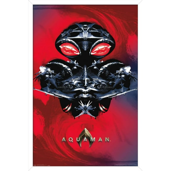 DC Comics Movie - Aquaman - Manta Silhouette Wall Poster, 14.725" x 22.375", Framed