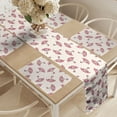 thumbnail image 2 of Ambesonne Umbrella Table Runner & Placemats, Rain Accessories, Placemat 4 pcs + Runner 14"x90", Champagne Pink, 2 of 2