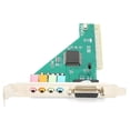 thumbnail image 2 of Tarjeta de Sonido PCI de 4,1 Canales, Tarjeta de Sonido Integrada de Escritorio para Ordenador, Tarjeta de Audio Interna, Envolvente EstéReo CMI8738, 2 of 5