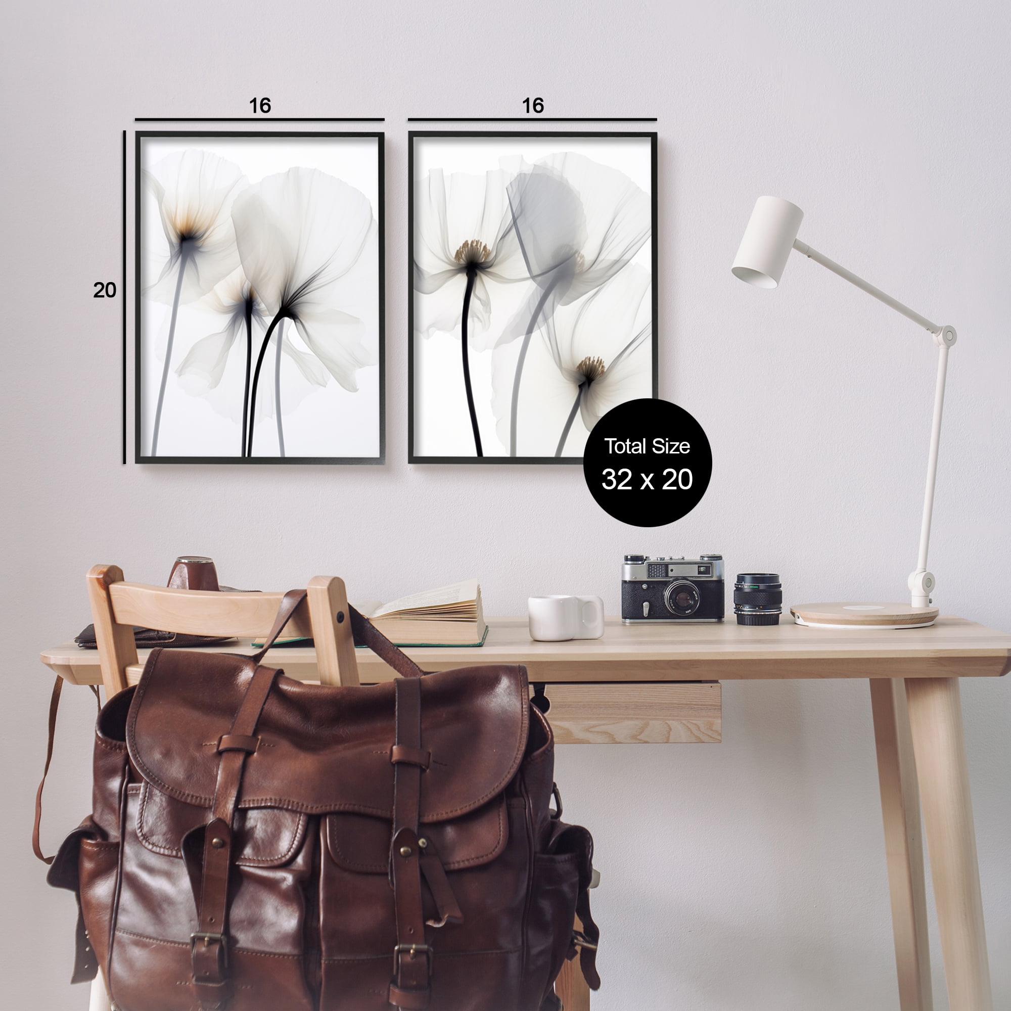 Stupell Industries White Flower Photography Botanical & Floral Photography Black Framed Art Print Wall Art, 16 x 20