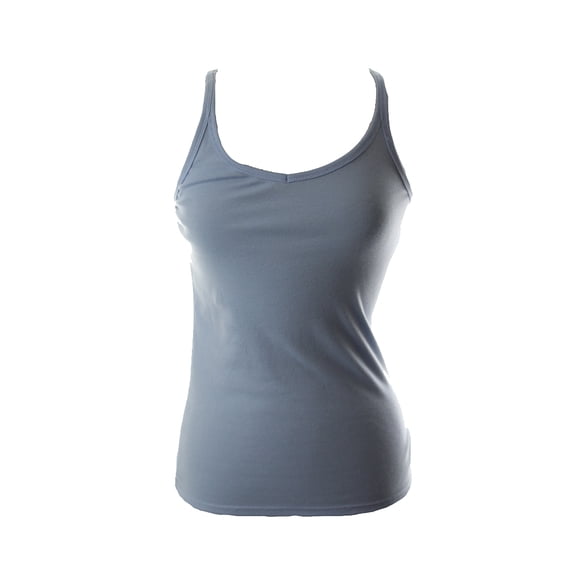 jane and bleecker terry blue rib tank m