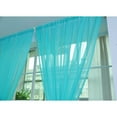 thumbnail image 2 of OUNONA Rideaux de Salon Rideaux en Voile Polyester Bleu Paon pour Propriétaires 1Pcs 39x79 Po, 2 of 4