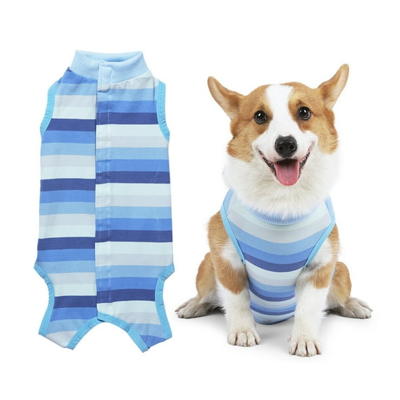 CHBORLESS Dog Postoperative Recovery Clothing Stripes Dog Anti-licking Weaning Protective Clothes