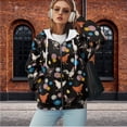 thumbnail image 5 of Yuyamidu Womens Oversized Sweatshirt Chicken Sweatshirt Boho Jackets for Women Jacket Black Zip Up Hoodie Women Apparel Cute Womens Sweatshirts L, 5 of 8