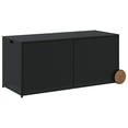 thumbnail image 2 of vidaXL Outdoor Built-in Handles 74.8 Gallon PE Rattan Deck Box with Water-resistant Bag, Black, 2 of 10