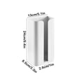 thumbnail image 3 of Organizador de soporte de toallas de papel magnético para refrigerador de cocina | Caja de almacenamiento ABS multifuncional | Dispensador de toallitas para baño | Blanco | 1 Pieza | 29x14x10cm, 3 of 6