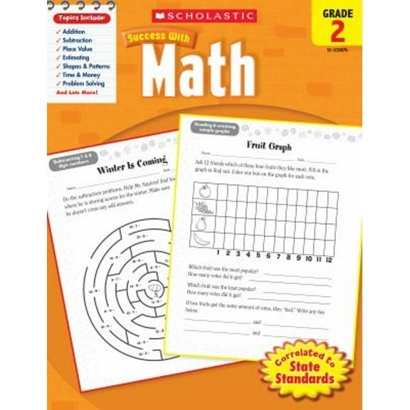 Pre-Owned Scholastic Success with Math, Grade 2 (Paperback) 0545200709