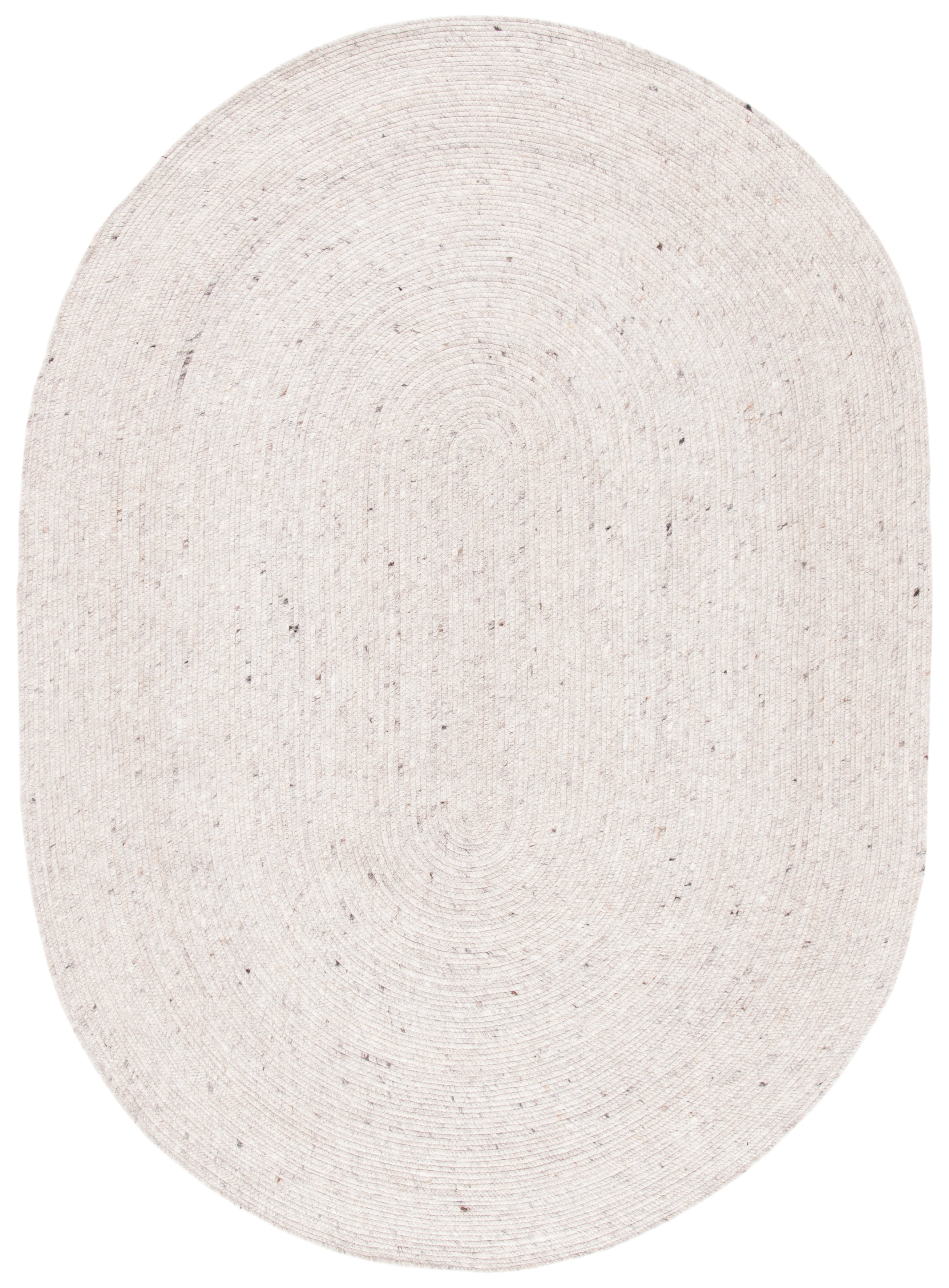 SAFAVIEH Braided Ronan Solid Reversible Area Rug, Beige, 4' x 6' Oval