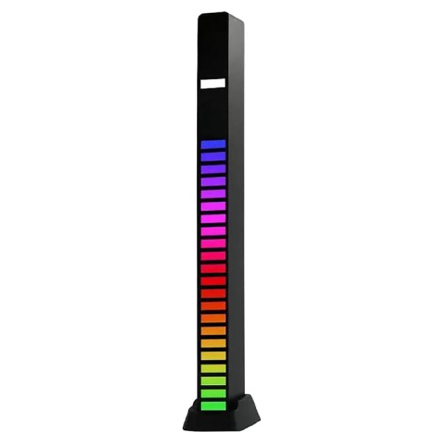 Control de sonido Lámpara de recogida de 18 colores Luz LED RGB Música activada por voz Luz ambiental Batería de 240 mAh