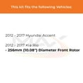 thumbnail image 2 of MAX Advanced Brakes - Brake Kit For 2012-2017 Hyundai Accent, 2012-2017 Kia Rio| Carbon Ceramic Brake Pad and Rotor Kit Front and Rear| Daily Driving Geomet Coated Brake Rotors, 2 of 9