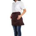 thumbnail image 4 of Delantal unisex, 1 pieza, delantal corto de media longitud con bolsillos, delantales para hombre, diseño aerodinámico, 4 of 6