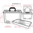 thumbnail image 2 of ARTBIN / FLAMBEAU 6917AB ARTBIN SIDEKICK XL BOX BLACK 18X9.75X12.5, 2 of 2