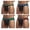 4colors, variant on JOCKMAIL 4PCS/Packs Sexy Men Underwear Men Briefs Breathable Male Panties Underpants
