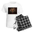 thumbnail image 4 of CafePress - Angry Tiger Breaking Through Glass Pajamas - Women's Short Sleeve Print T-Shirt and Pants Light Cotton Pajama Set, 4 of 7