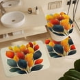 thumbnail image 6 of Bathroom Mat Set, Autumn Abundance Pattern Printed on Bathroom Shower Curtain Sets with Rugs, Perfect for Hotel Dorm Spa Home, 72 x 72 inches, 6 of 8