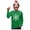 Green, variant on Men's Christmas Long-Sleeve T-Shirt with Snowflake Design