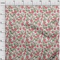 thumbnail image 3 of oneOone Silk Tabby Red Fabric Floral Craft Projects Decor Fabric Printed By The Yard 42 Inch Wide, 3 of 5