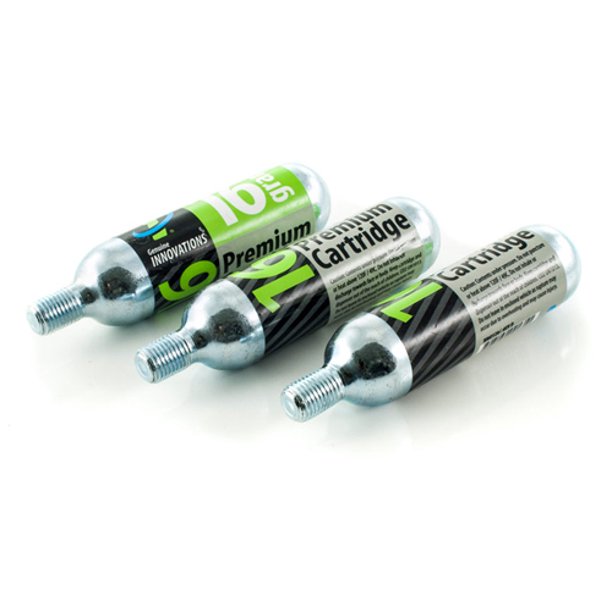 16 Gram 3/8" Thread CO2 Cartridge, 3 Pack