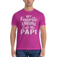 thumbnail image 3 of My Favorite People Call Me Papi Men'S Basic Short Sleeve T-Shirt Fuchusia Medium, 3 of 5