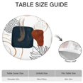 thumbnail image 6 of Bohemian Style Floral Print Round Tablecloth - Elastic Hem Fits 52 to 56 Inch Tables - Vibrant Table Cover for Dining Room Kitchen Decor, 6 of 7