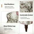 thumbnail image 3 of Floral Accent Chairs 2 Pieces Upholstered Armchairs Bedroom Living Room, 3 of 9