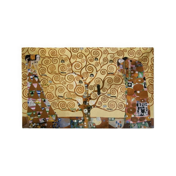 CafePress - Gustav Klimt Tree Of Life 3'X5' Area Rug - 3'x5' Decorative Area Rug, Fabric Throw Rug