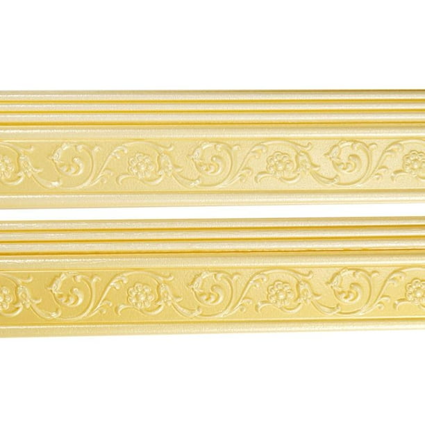 3D Waterproof Wallpaper Border Peel and Stick Wall Border Foam Mirror