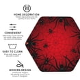 thumbnail image 3 of Vsdgher Spiders On The Web And Space Leather Coasters for Drinks, Durable Drink Coasters 4 Set for Tabletop Protection, Luxurious Home Décor and Housewarming Gift ( {designName})Hexagon, 3 of 6