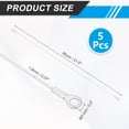 thumbnail image 2 of Uxcell 5mm x 8cm Lanyard Cable, 5 PCS 304 Stainless Steel Cable Eyelets Ended Short Wire Rope Lanyard Safety Tether Chain Lock for Outdoor Gate Curtains Hanging Lamps, White, 2 of 6