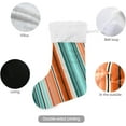 thumbnail image 3 of Coolnut Christmas Stocking Personalized Mexican Serape Stripes Large Candy Stocking Hanging Gift Xmas Stockings Decoration 2PCS for Family Holiday Party Ornaments Decor Fireplace, 3 of 7