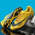 thumbnail image 2 of Botas de fútbol profesionales para hombres, zapatos de fútbol de entrenamiento al aire libre, picos largos, ligeros, impermeables, cómodos, hierba, nuevo, 2 of 5
