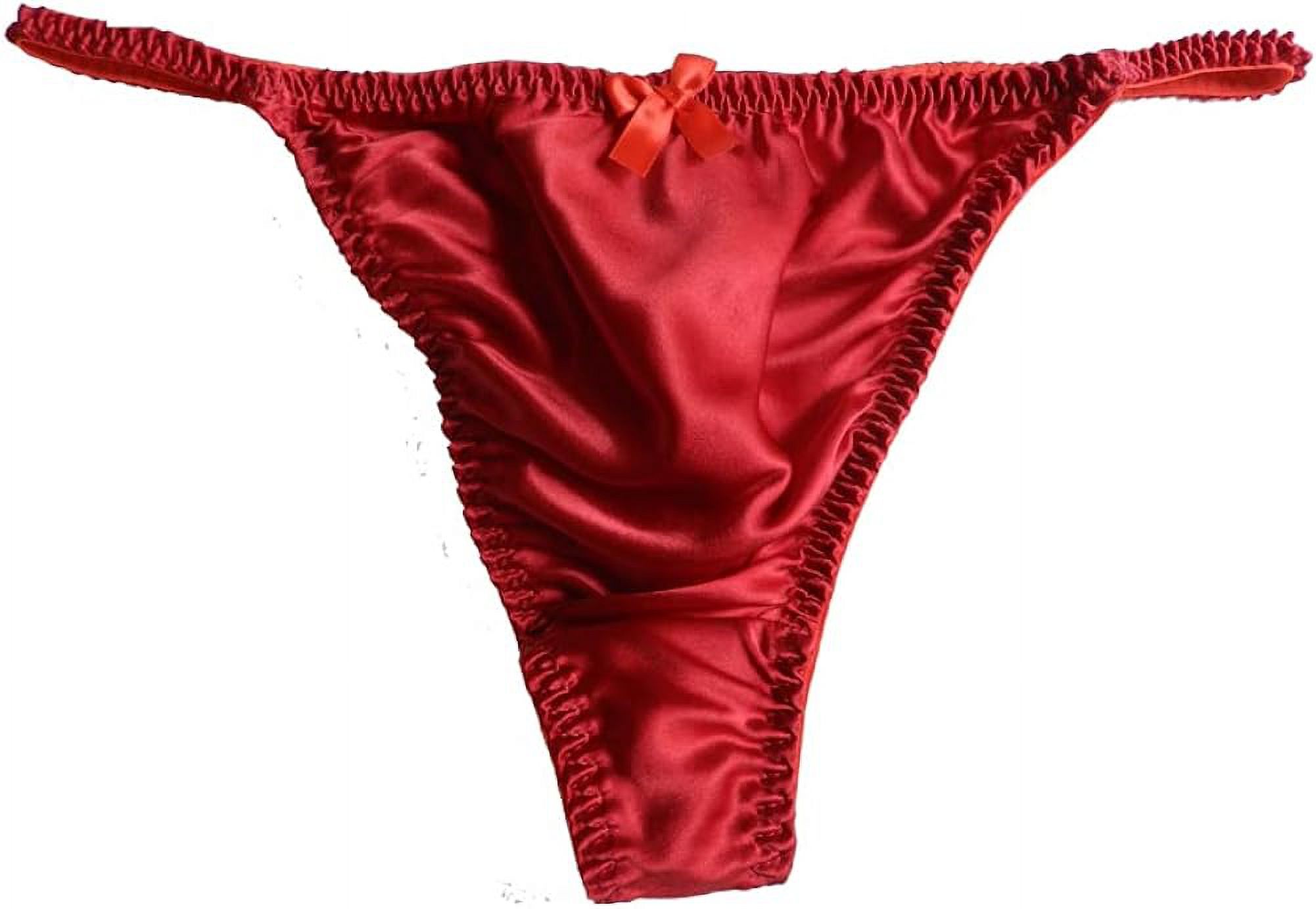 Yavorrs Womens Silk G String Thong Panties Underwear - Walmart.com