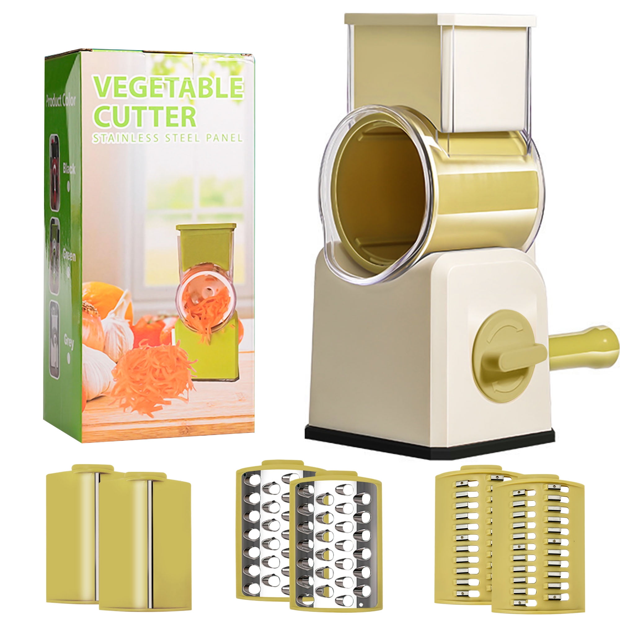 Howarmer Cheese Grater with Handle, Kitchen Manual Cheese Shredder with