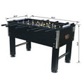 thumbnail image 3 of 54" Soccer Table in Sleek Black Design - MDF and Steel Family Game Table Perfect for Indoor Play, 3 of 10