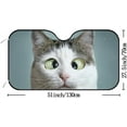 thumbnail image 2 of GZHJMY Car Windshield Sunshade Funny Cat, Foldable Car Visor Front Window Sun Shade for SUV Car 55 x 27.5 inch Keep Vehicle Cool, 2 of 6