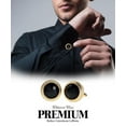 thumbnail image 3 of VITTORIO VICO Gold & Silver Colorful Button Cufflinks (18xx Series) by Classy Cufflinks, 3 of 56