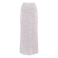 thumbnail image 5 of Sequin Skirt for Women Elastic High Waist Back Slit Straight Sparkly Long Maxi Skirt, 5 of 5