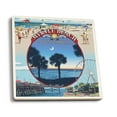 thumbnail image 1 of Myrtle Beach, South Carolina, Montage (Absorbent Ceramic Coasters Set of 4 Matching Images, Cork Back, Kitchen Table Decor), 1 of 3