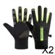 thumbnail image 1 of 2 Guantes De Invierno, Calentadoras Para Actividades Al Aire Libre, Motociclismo, Ciclismo, Hombres, Sin Cordones, Negro Y Verde, 1 of 8