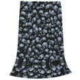 thumbnail image 2 of Bingfone Gothic Skull Print Flannel Fleece Blanket Throw Blanket For Bed,Sofa,Couch,Travel,Camping(50"X40"), 2 of 9