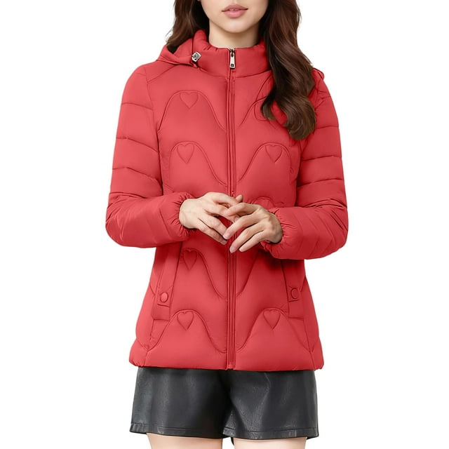 Ladies Casual Long-Sleeved Hooded Jacket - Comfortable Polyester Fiber for Daily Wear, Versatile for Various Occasions, Soft and Lightweight Design