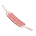 thumbnail image 3 of Rodillo de masaje compacto, masajeador manual de entrenamiento para abdomen, piernas y cintura. rosa, 3 of 8
