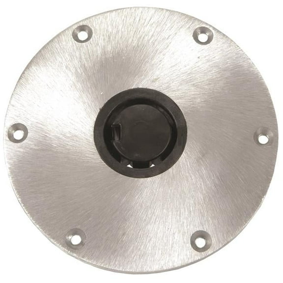 1300750-1 9 in. Round Aluminum Base - for Plug-In Posts