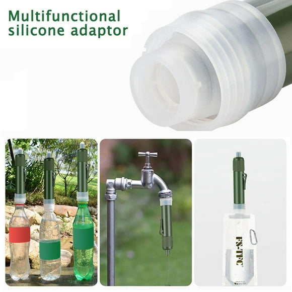 Filtre à Eau de Survie Compact pour Extérieur, Remplacement de Gravité, Purificateur Pliable mini, Système de Filtration pour Randonnée